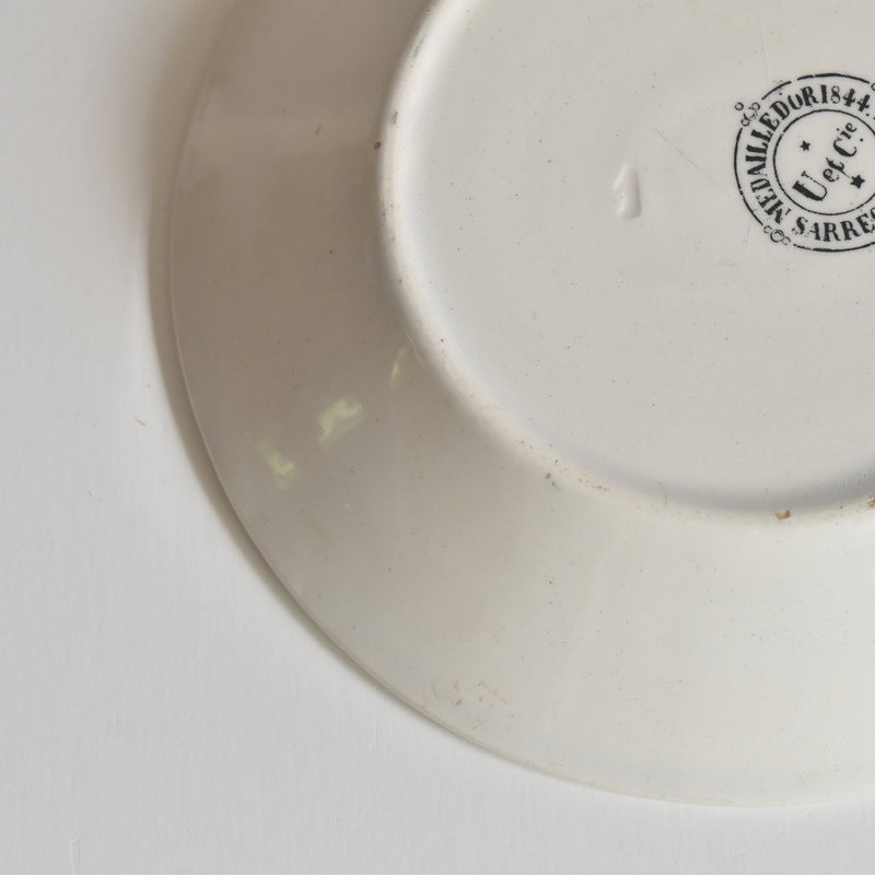 Antique Demitasse Cup & Saucer U&C Sarreguemines 1844 A