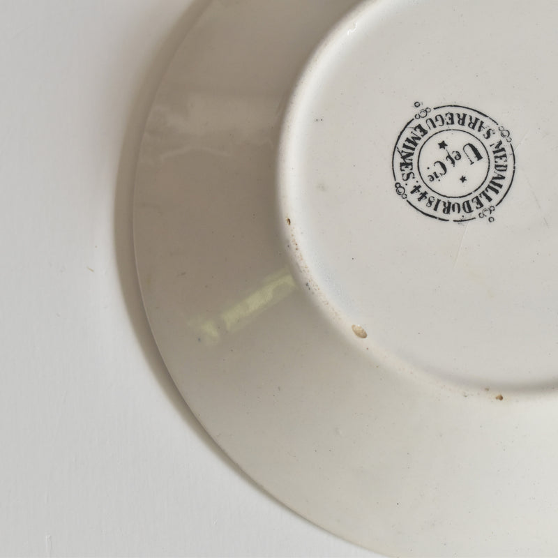 Antique Demitasse Cup & Saucer U&C Sarreguemines 1844 A