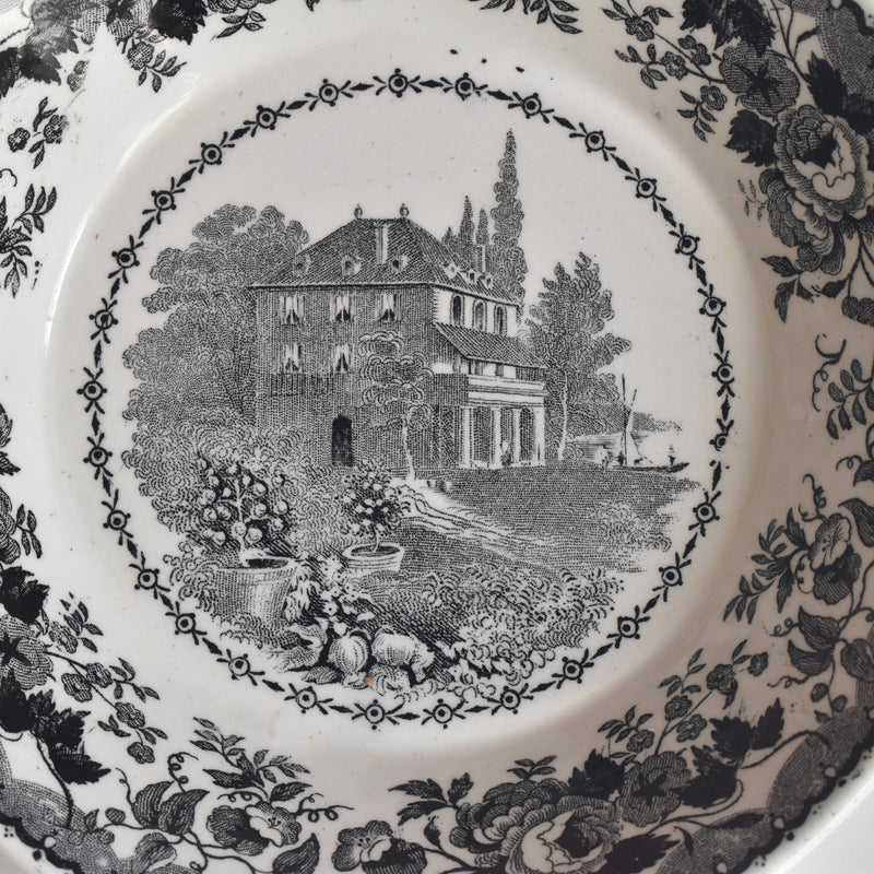 Antique Demitasse Cup & Saucer U&C Sarreguemines 1844 A