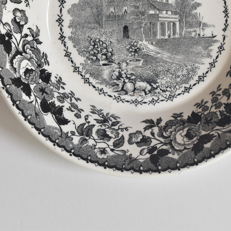 Antique Demitasse Cup & Saucer U&C Sarreguemines 1844 A