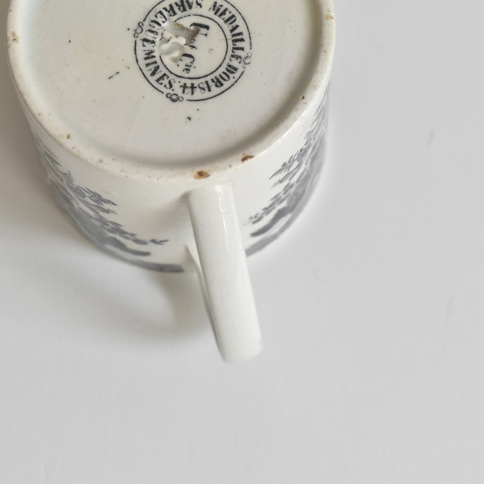 アンティークデミタスカップ＆ソーサー U&Cサルグミンヌ 1844 A