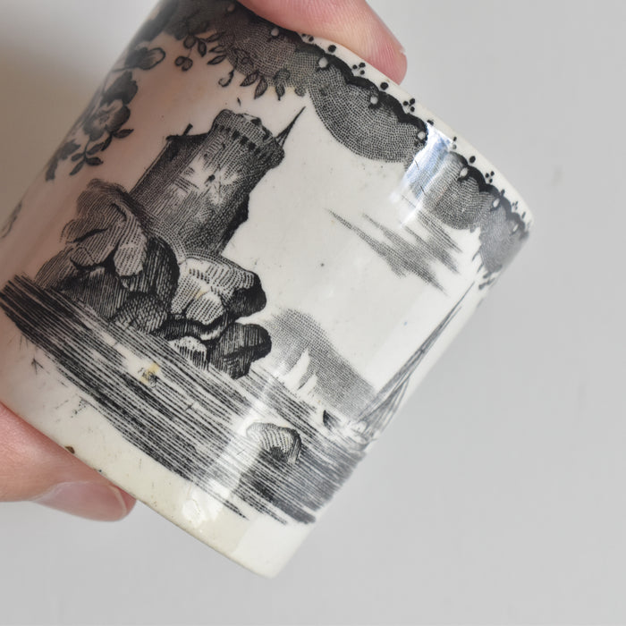 アンティークデミタスカップ＆ソーサー U&Cサルグミンヌ 1844 A