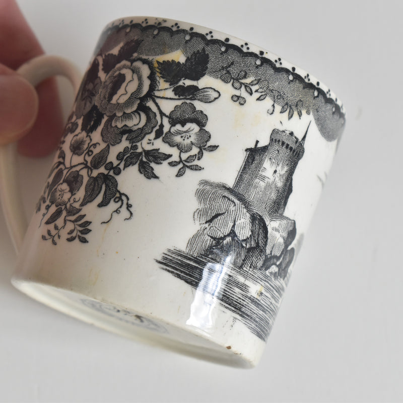 Antique Demitasse Cup & Saucer U&C Sarreguemines 1844 A
