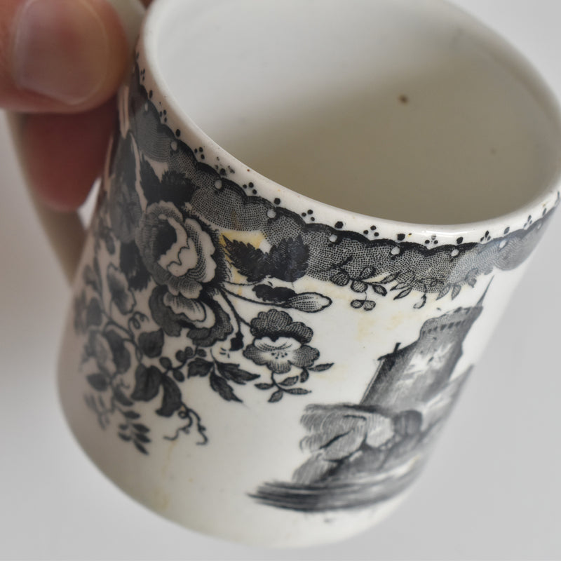 Antique Demitasse Cup & Saucer U&C Sarreguemines 1844 A
