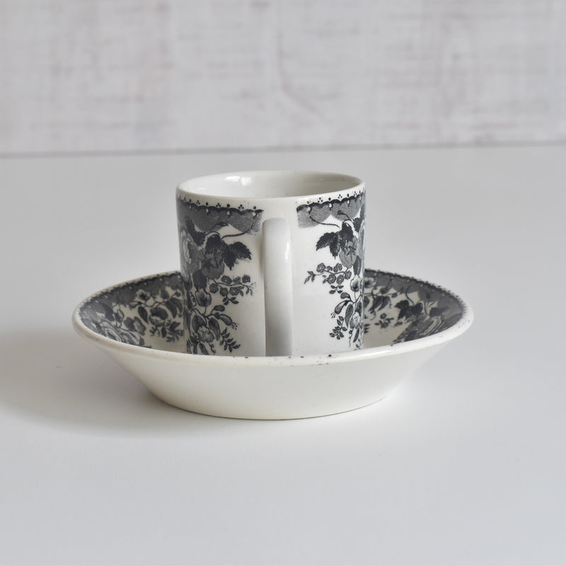 Antique Demitasse Cup & Saucer U&C Sarreguemines 1844 A