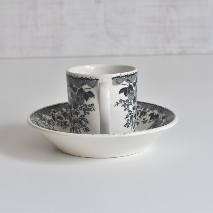 アンティークデミタスカップ＆ソーサー U&Cサルグミンヌ 1844 A