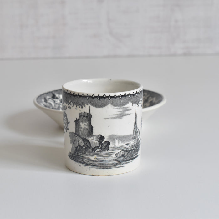 アンティークデミタスカップ＆ソーサー U&Cサルグミンヌ 1844 A