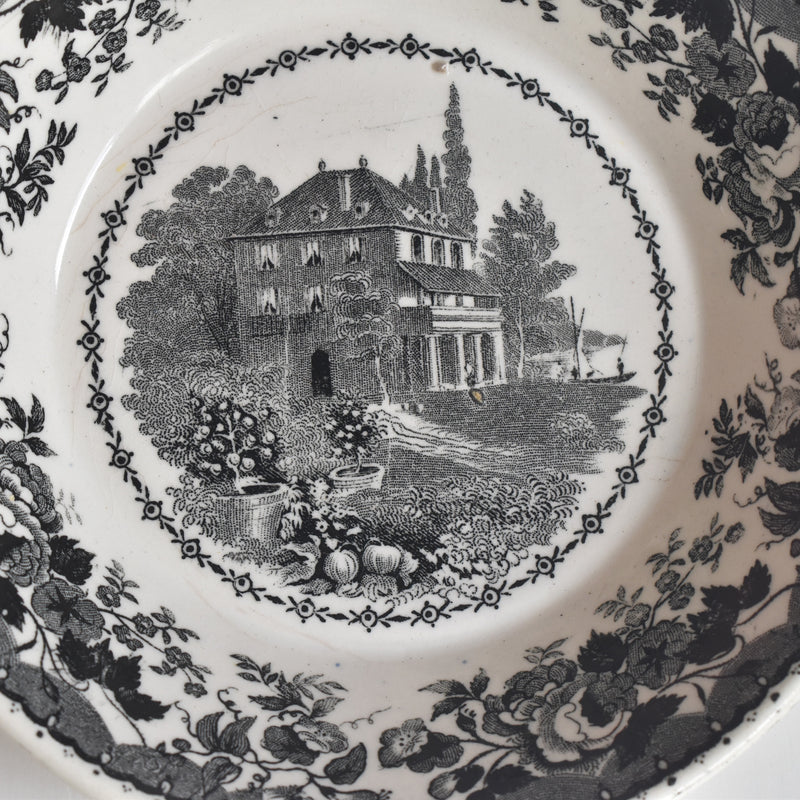 Antique Demitasse Cup & Saucer U&C Sarreguemines 1844 B