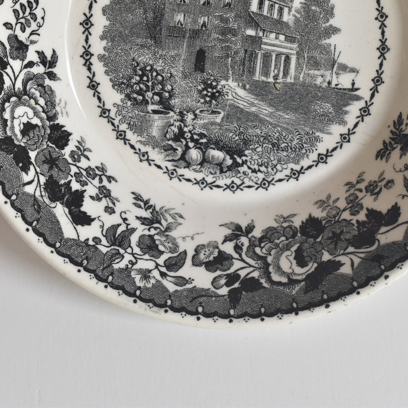 Antique Demitasse Cup & Saucer U&C Sarreguemines 1844 B