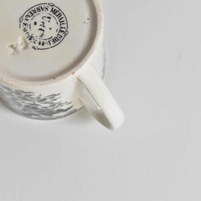 Antique Demitasse Cup & Saucer U&C Sarreguemines 1844 B