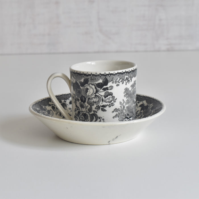 アンティークデミタスカップ＆ソーサー U&Cサルグミンヌ 1844 B