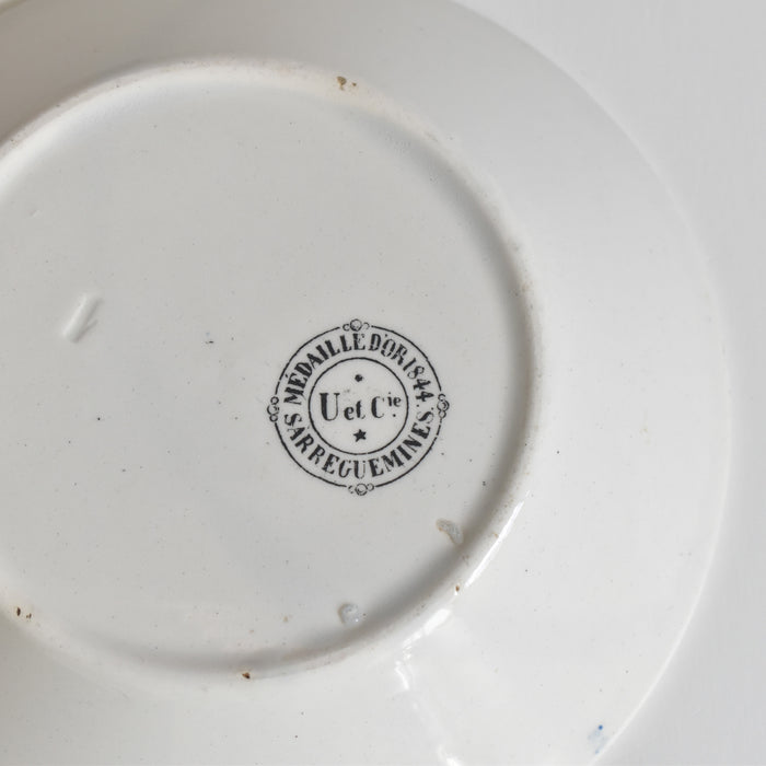 アンティークデミタスカップ＆ソーサー U&Cサルグミンヌ 1844 C