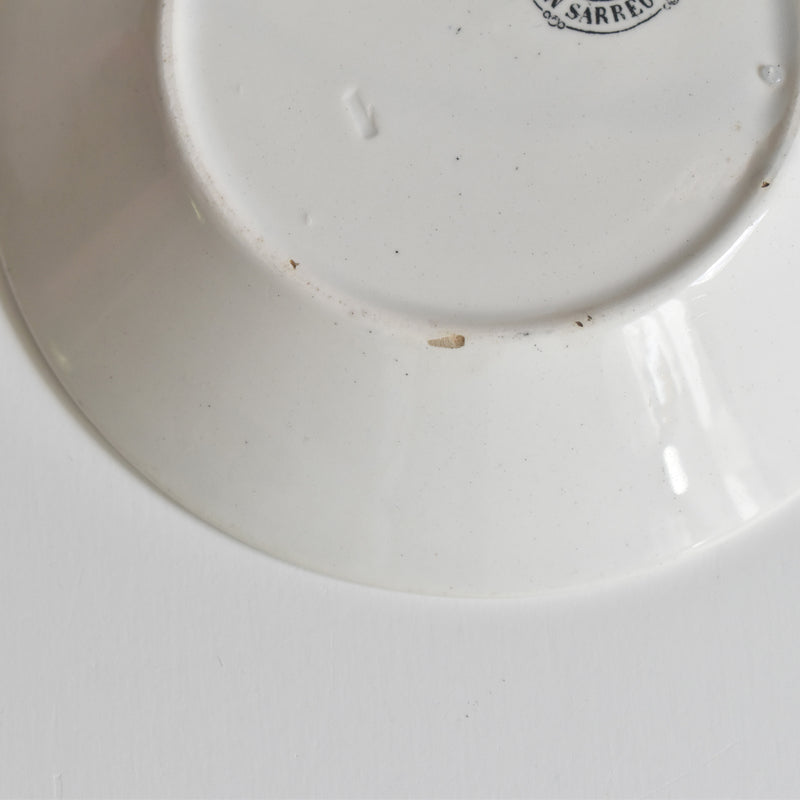Antique Demitasse Cup & Saucer, U&C Sarreguemines, 1844 C