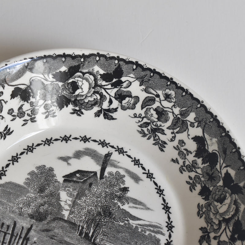 Antique Demitasse Cup & Saucer, U&C Sarreguemines, 1844 C