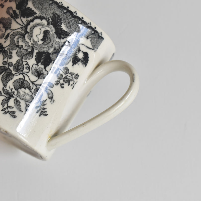 Antique Demitasse Cup & Saucer, U&C Sarreguemines, 1844 C