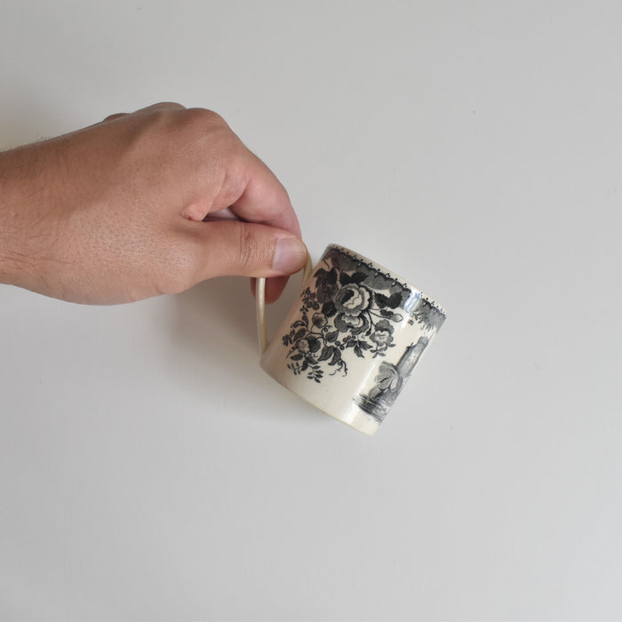 アンティークデミタスカップ＆ソーサー U&Cサルグミンヌ 1844 C