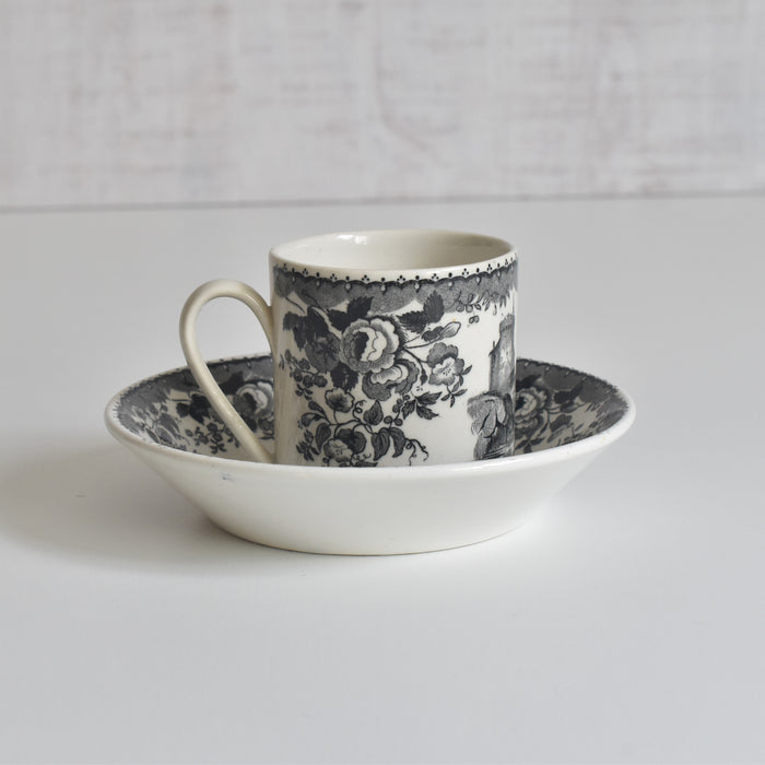 アンティークデミタスカップ＆ソーサー U&Cサルグミンヌ 1844 C