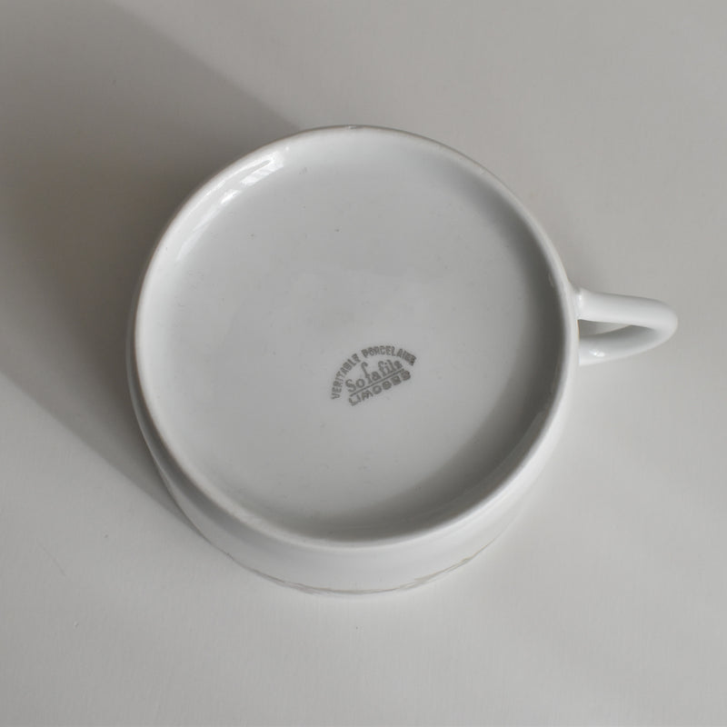 Vintage Teacup & Saucer Limoges Sofafils B