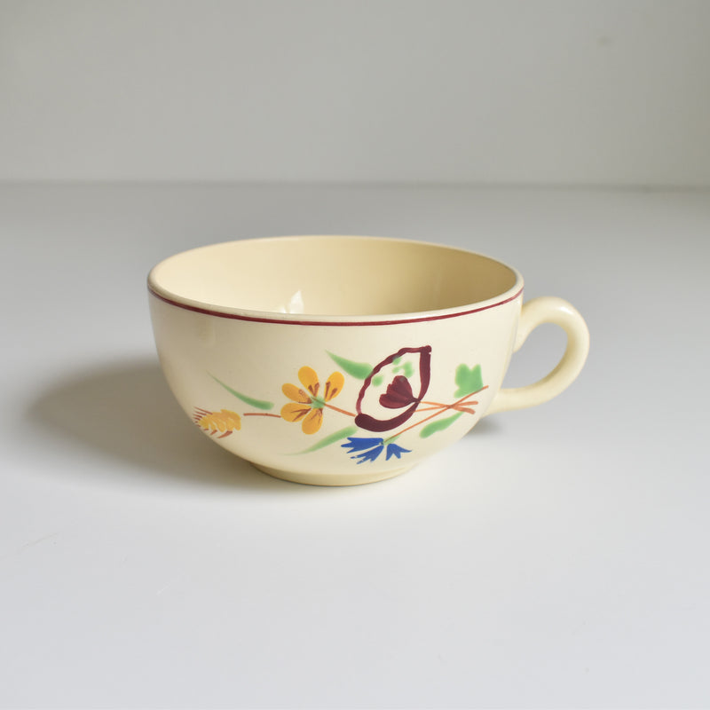Vintage Chocolate Cup Sarreguemines Moissons Dorées A
