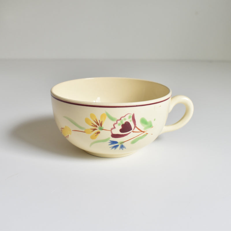 Vintage Chocolate Cup Sarreguemines Moissons Dorées B