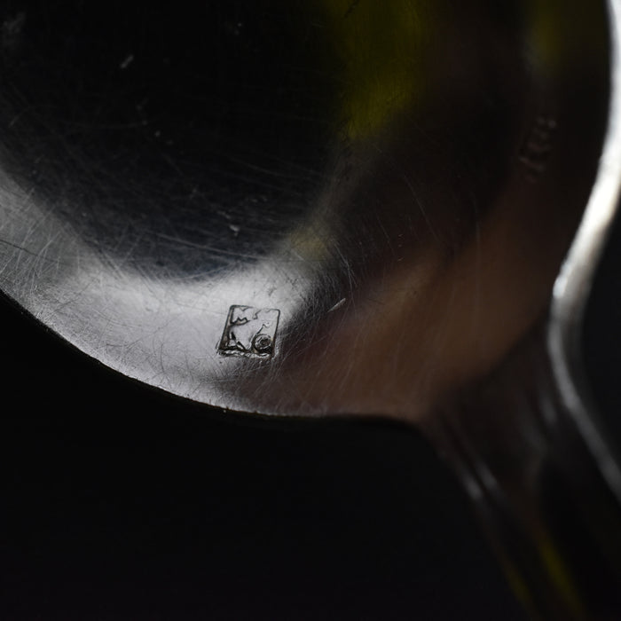 ヴィンテージ銀メッキデザートスプーン MO