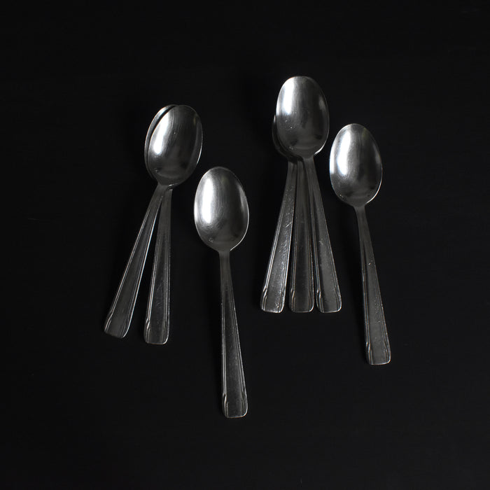 ヴィンテージ銀メッキデザートスプーン MO