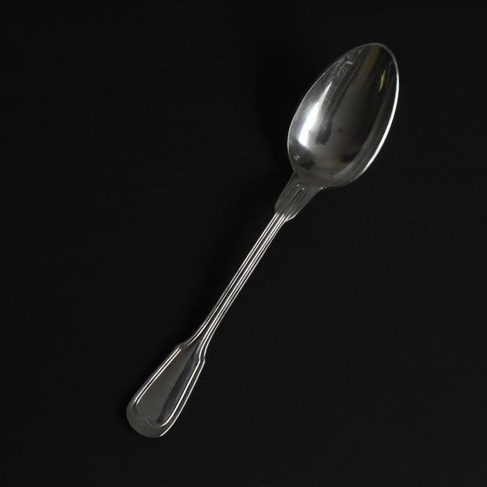 ヴィンテージ銀メッキデザートスプーン モノグラム入り