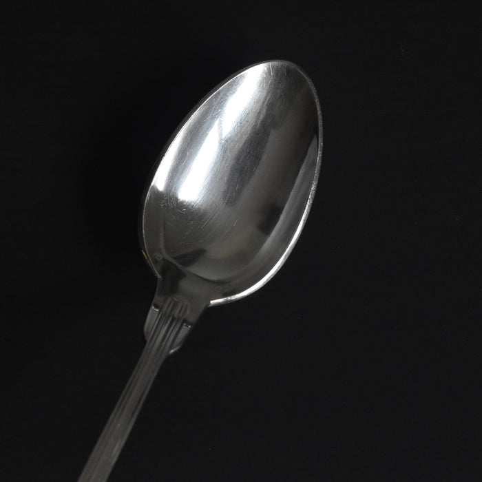 ヴィンテージ銀メッキデザートスプーン モノグラム入り