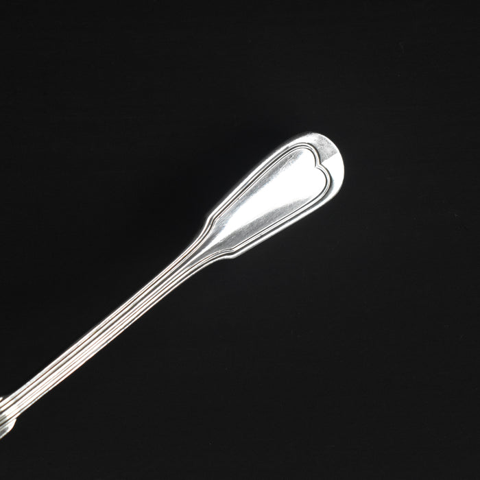 ヴィンテージ銀メッキデザートスプーン モノグラム入り