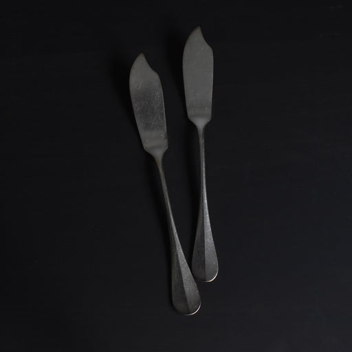 アンティーク銀メッキフィッシュナイフ RJ