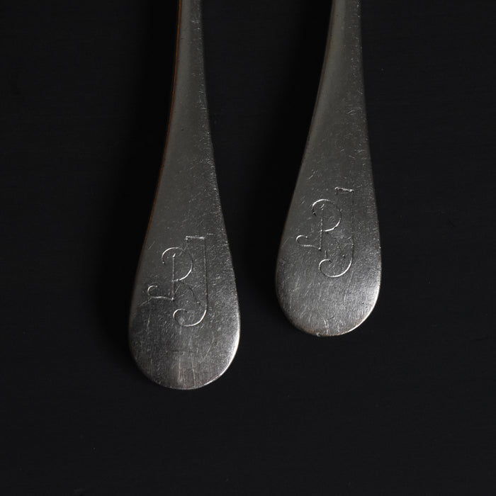 アンティーク銀メッキフィッシュナイフ RJ