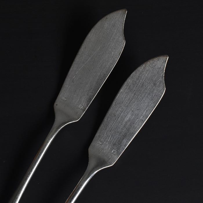 アンティーク銀メッキフィッシュナイフ RJ