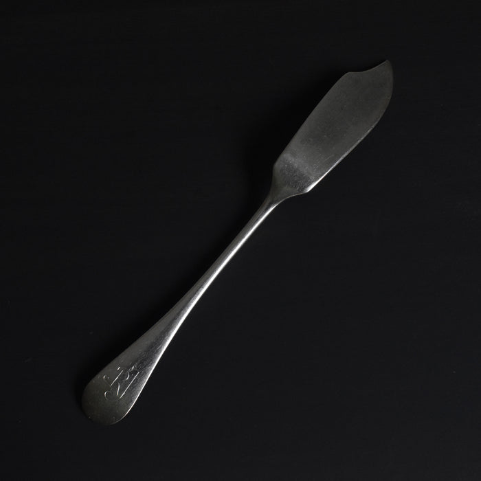 アンティーク銀メッキフィッシュナイフ RJ