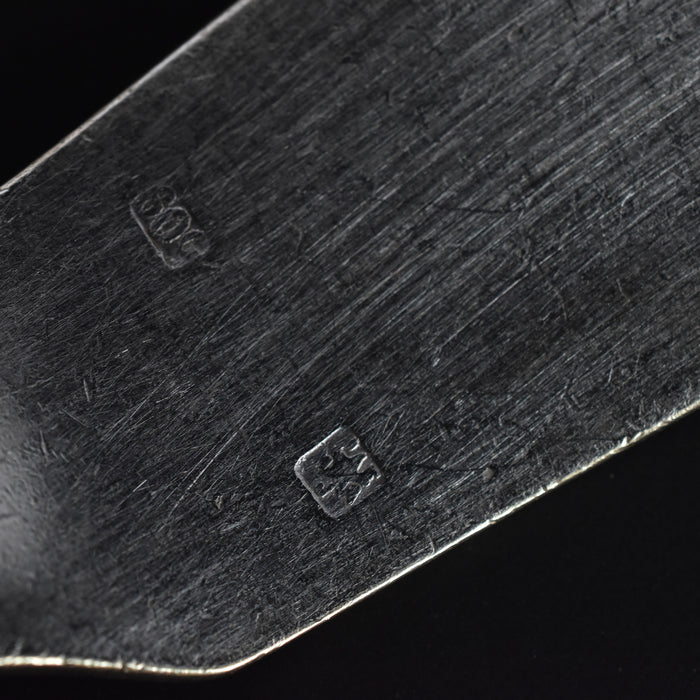 アンティーク銀メッキフィッシュナイフ RJ