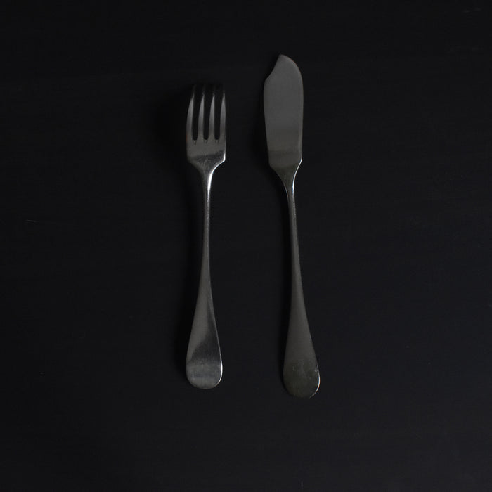 アンティーク銀メッキフィッシュフォーク＆ナイフセット A