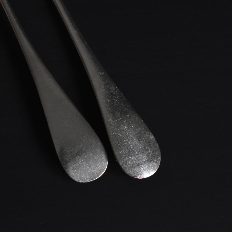 Antique Silver Plated Fish Fork & Knife Set A