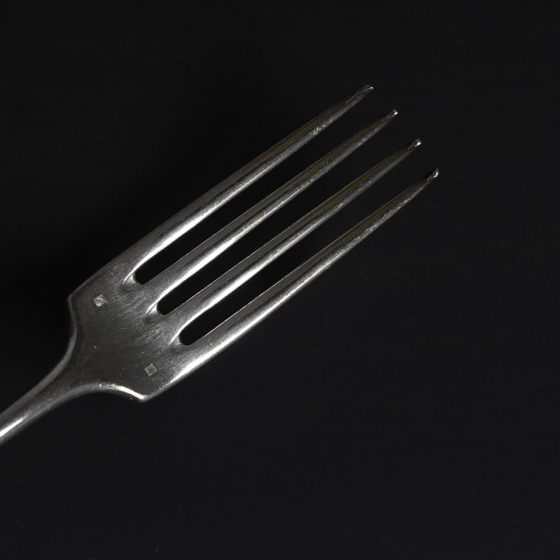 Antique Silver Plated Fish Fork & Knife Set A