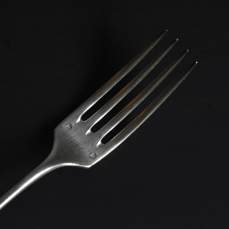 Antique Silver-Plated Fish Fork & Knife Set B