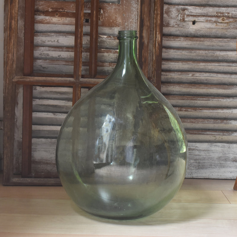 Vintage Demijohn Bottle 30L Green