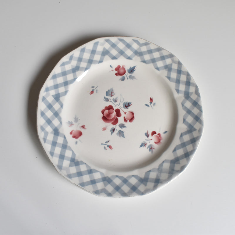 Vintage Dessert Plate, Digoin & Sarreguemines, "Bastia A"
