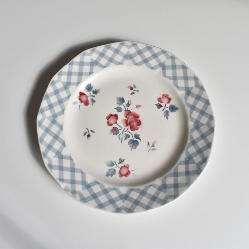 Vintage Dessert Plate Digoin & Sarreguemines Bastia D