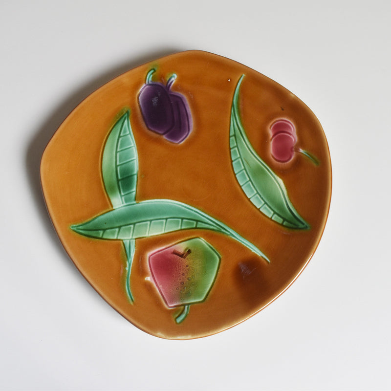 Vintage dessert plate Digoin & Sarreguemines Cubisme D