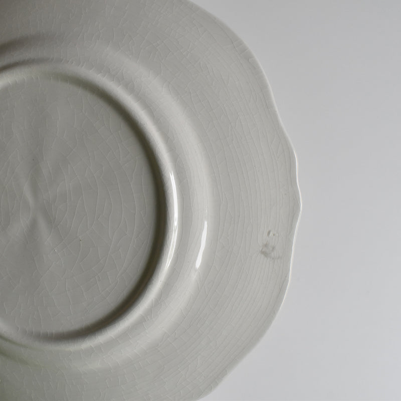 Vintage dessert plate Fleurs bleues A