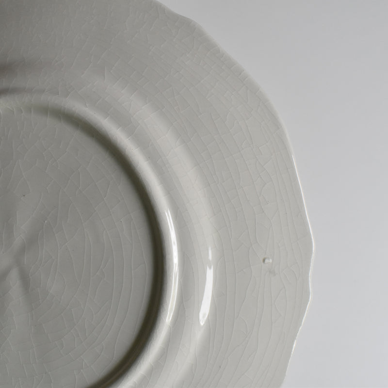 Vintage dessert plate Fleurs bleues A
