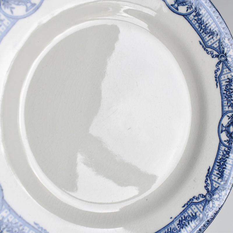 Antique Dessert Plate, Sarreguemines, Directoire D