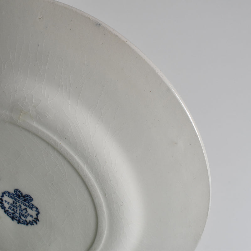 Antique Dessert Plate, Sarreguemines, Directoire D