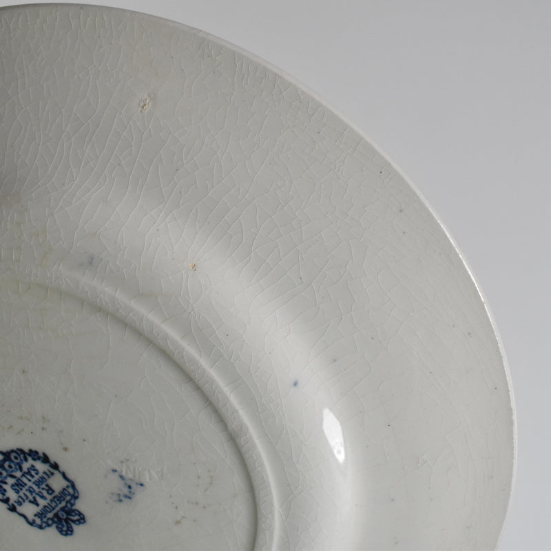 Antique Dessert Plate, Sarreguemines, Directoire D