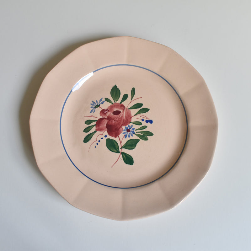 Vintage Dessert Plate Digoin & Sarreguemines 9177