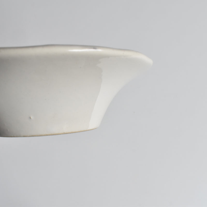 Vintage Barbotine Bowl, St. Clément, White B