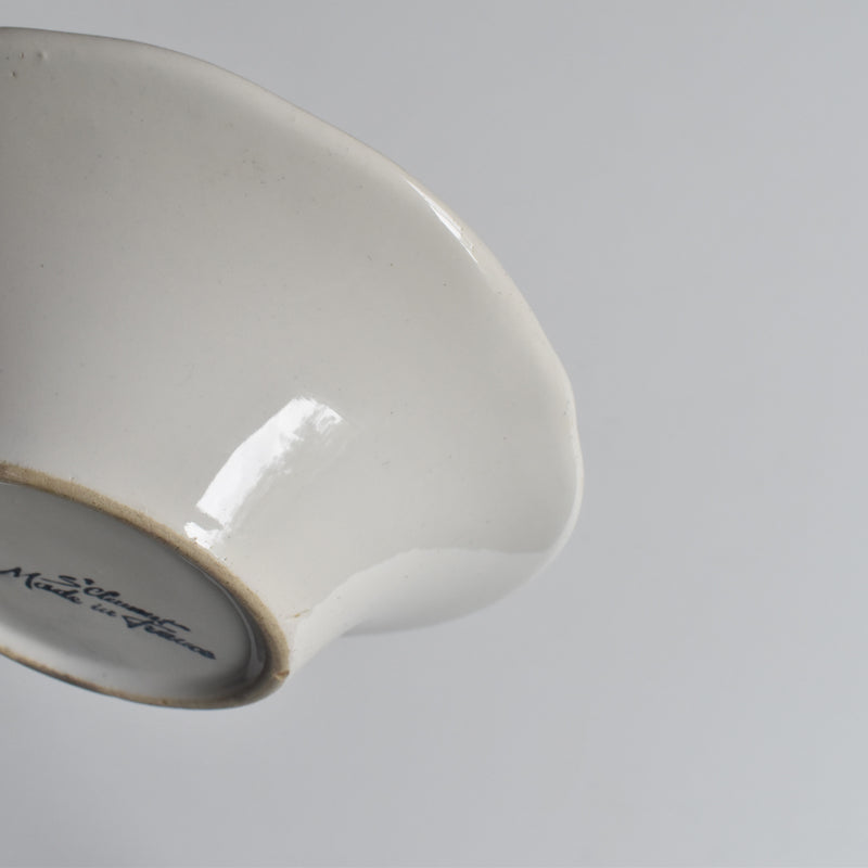 Vintage Barbotine Bowl St. Clément White G